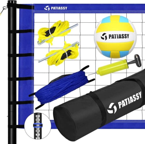 Patiassy Portable Volleyball Net Set
